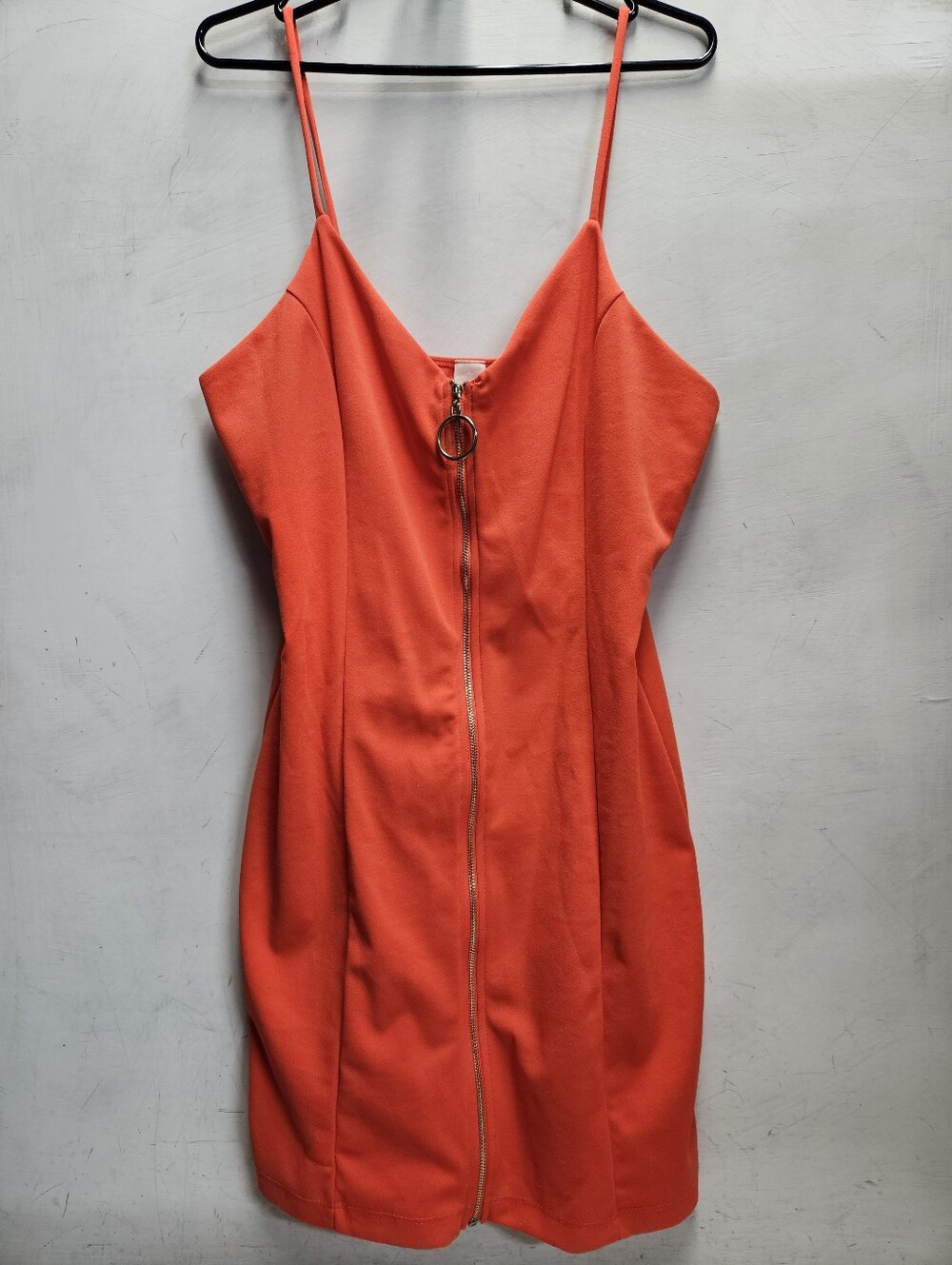 O'DELILAH rue21 XL Orange Mini Dress Spaghetti Strap Brand New NWT